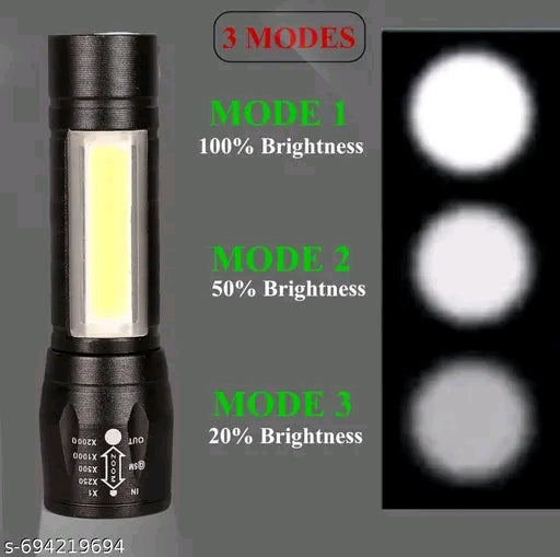 🔦 Ultra Bright COB LED Rechargeable Mini Torch Light