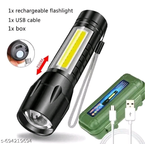 🔦 Ultra Bright COB LED Rechargeable Mini Torch Light